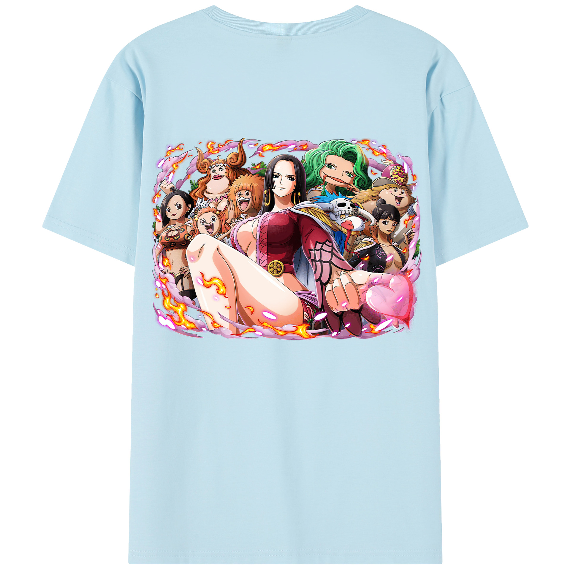 ワンピース ボア・ハンコック ONE PIECE Boa·Hancock 綿100％半袖Tシャツ（背面プリント）
